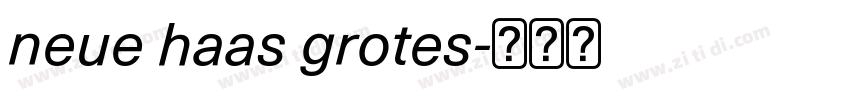 neue haas grotes字体转换